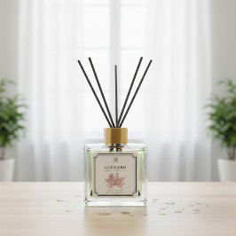 Label voor zeewier-reeddiffusor