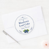 Label voor zelfgemaakte bosbessenbroodcake (Envelop)