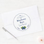 Label voor zelfgemaakte bosbessenrepen (Envelop)