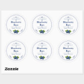 Label voor zelfgemaakte bosbessenrepen (Vel)