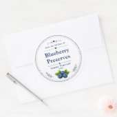 Label voor zelfgemaakte bosbessenvlek (Envelop)