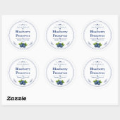 Label voor zelfgemaakte bosbessenvlek (Vel)
