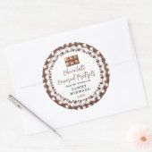 Label voor zelfgemaakte chocolade pretzels (Envelop)