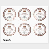 Label voor zelfgemaakte chocolade pretzels (Vel)