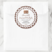 Label voor zelfgemaakte chocolade pretzels (Tas)
