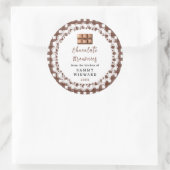 Label voor zelfgemaakte chocoladebrownies (Tas)