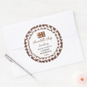 Label voor zelfgemaakte chocoladekoekjes (Envelop)