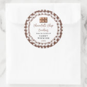 Label voor zelfgemaakte chocoladekoekjes (Tas)
