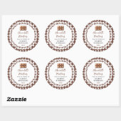 Label voor zelfgemaakte chocolademuffins (Vel)