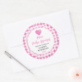 Label voor zelfgemaakte mini fudgeblokjes (Envelop)