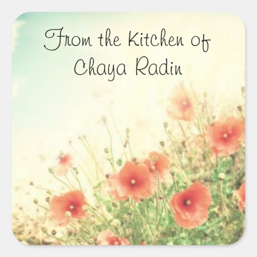 Label voor zelfgemaakte voedselgeschenken van alle (Voorkant)