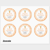 Label voor zelfgemaakte wortelsmuffins (Vel)