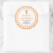 Label voor zelfgemaakte wortelsmuffins (Tas)