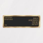 label waterbestendig schoonheidsproduct - zwart en (Design 1)