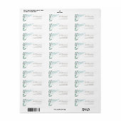 label waterverf kleine bloemen (Full Sheet)