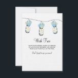 Label Weddenschap Wish Tree Advieskaart<br><div class="desc">Perfect voor een landelijke bruiloft of misschien hou je gewoon van Mason Jars! Mason Jars vol met brandkranen. Gebruik deze kaart voor uw WEDDING WISH TREE LABEL. Laat je gasten advies en goede wensen toevoegen en dan hun label aan de boom hangen. Een schone witte achtergrond met ivoren groene en...</div>