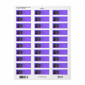 Label Wild Asters adres (Full Sheet)