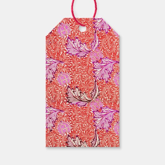 Label : WILLIAM MORRIS : APPLE ONTWERP Cadeaulabel (Voorkant)