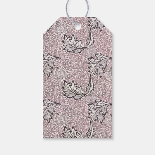 Label : WILLIAM MORRIS : APPLE ONTWERP Cadeaulabel (Voorkant)