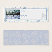 label "Winter Wonderland" Vakantiegiggift Mini Visitekaartjes (Voorkant /achterkant)