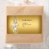 Label Wit Goud Diamant Adres (Insitu)