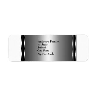 Label Wit & Zilver Eenvoudig