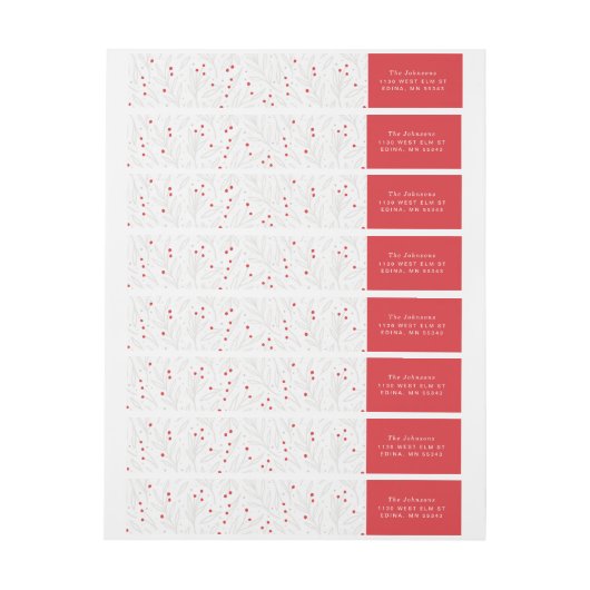 Label Wraparound Return Address Sticker (Vel)