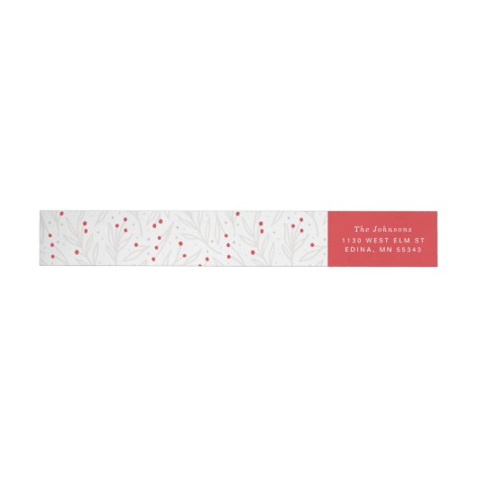 Label Wraparound Return Address Sticker (Individueel)