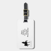 Label Zaddlebred-adres Bagagelabel (Voorkant verticaal)