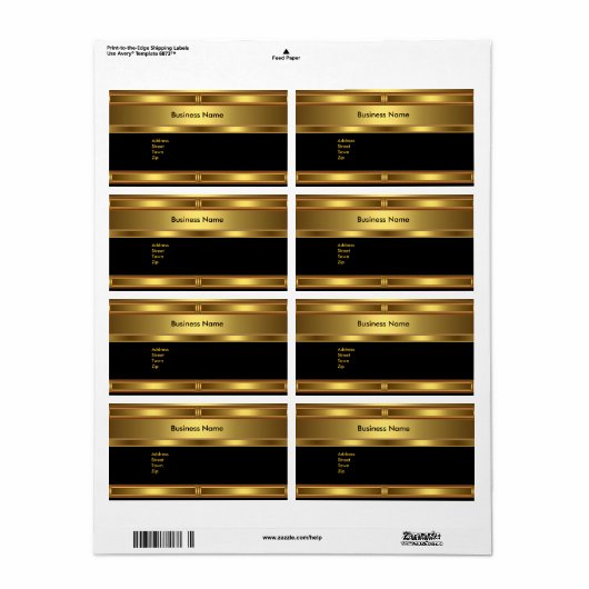 Label Zakelijke Labels Stickers groot formaat (Full Sheet)