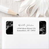 Label zwart marmer-retouradres (Insitu)