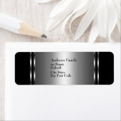 Label Zwart & Zilver Eenvoudig (Insitu)