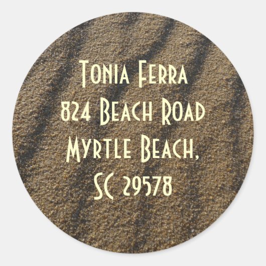 labeladres ronde sticker (Voorkant)