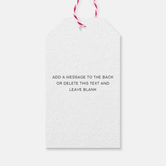 Labelafdrukken Cadeaulabel (Achterkant)