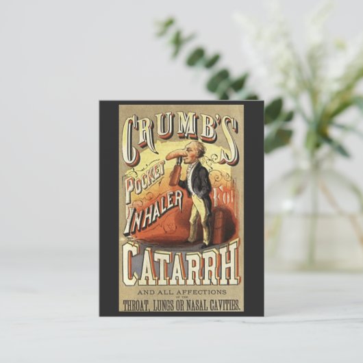 labelkunst, tandheelkundige astmainhalator briefkaart (Staand voorkant)