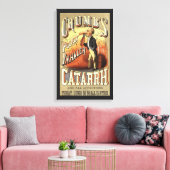 labelkunst, tandheelkundige astmainhalator canvas afdruk (Insitu (Woonkamer))