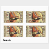  labelkunst, tandheelkundige astmainhalator rechthoekige sticker (Vel)