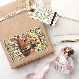 labelkunst, tandheelkundige astmainhalator rechthoekige sticker