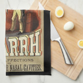  labelkunst, tandheelkundige astmainhalator theedoek (Quarter Fold)