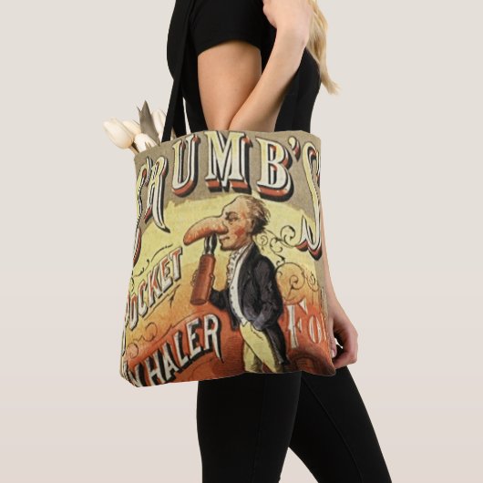labelkunst, tandheelkundige astmainhalator tote bag (Dichtbij)