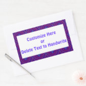 Labels aan te passen, chique Paarse en blauwe patr (Envelop)