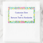 Labels aan te passen, Primroses Patroon (Tas)