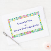Labels aan te passen, Primroses Patroon (Envelop)