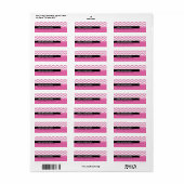 LABELS ADRES TERUGKEREN: eenvoudige minimale klass (Full Sheet)