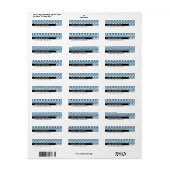 LABELS ADRES TERUGKEREN: eenvoudige minimale klass (Full Sheet)
