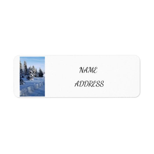 LABELS ADRES TERUGKEREN, ETIKETTERS WINTERSCHERM (Voorkant)