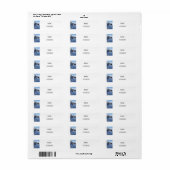 LABELS ADRES TERUGKEREN, ETIKETTERS WINTERSCHERM (Full Sheet)
