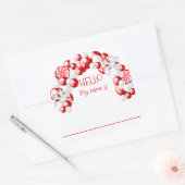 Labels ballonnen voor kerstfeestnamen (Envelop)