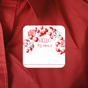 Labels ballonnen voor kerstfeestnamen