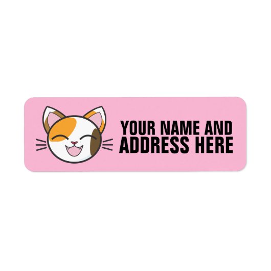 LABELS CALICO CAT-RETURN ADRES (Voorkant)